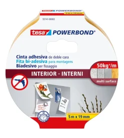 New Nastro biadesivo per interni "extra strong", 5 mt x 19 mm - Nastri Vari
