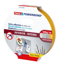 New Nastro biadesivo per interni "extra strong", 5 mt x 19 mm - Nastri Vari