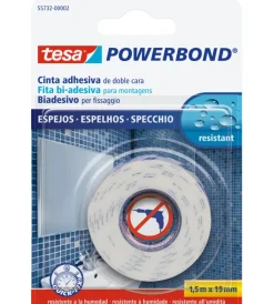 Hot Nastro biadesivo per specchi "powerbond", 19 mm x 1,5 mt - Nastri Vari