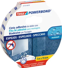Nastri Vari-Tesa Nastro biadesivo per specchi "powerbond", 19 mm x 5 mt -