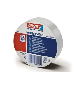 Tesa Nastri Vari|Nastro isolante elettrico in pvc bianco, 19 mm x 20 mt -