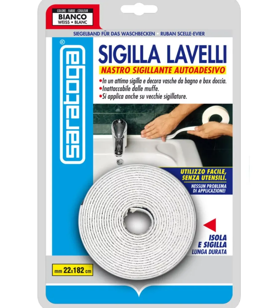 Siliconi E Sigillanti-Saratoga Nastro sigillante autoadesivo per lavelli.