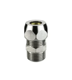Tubi E Raccordi- Niples doppio maschio - femmina 1/2" - 3/8" x 10 mm.