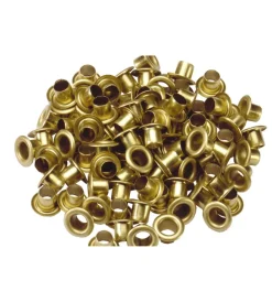 Occhiellatrici E Accessori- Occhielli ottone ø 5,5 mm. 100 pz.