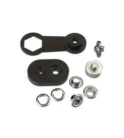 Sistemi Di Fissaggio|Occhioli ottone nichelato 14,0 mm. - ottone nichelato - 8 pz.