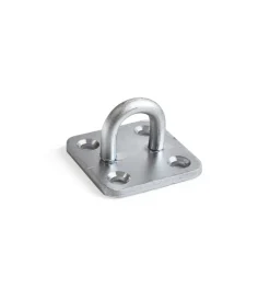 Sistemi Di Fissaggio|Occhiolo su piastra 35 x 35 spessore 3 mm. zincato bianco