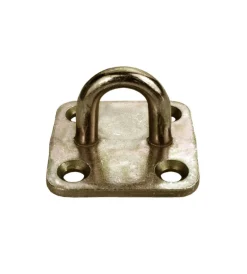 Ferramenta Per Esterno- Occhiolo su piastra 36 x 36 x 3,0 mm. - zincato giallo