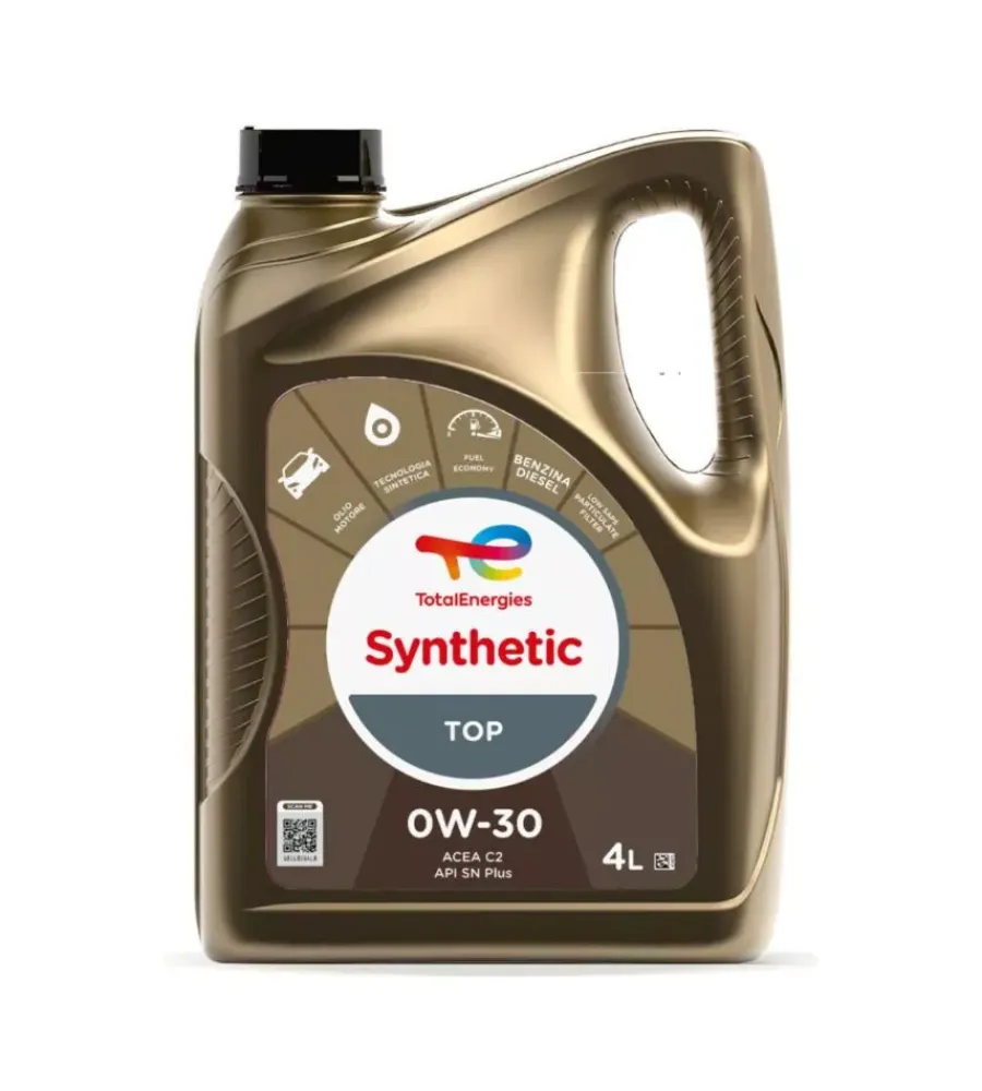New Olio motore total "synthetic top 0w30" 4l Oli E Lubrificanti