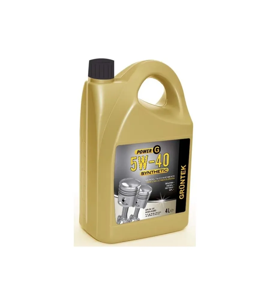 Oli E Lubrificanti- Olio power-g sintetico 4l 5w40 per motori diesel benzina gpl