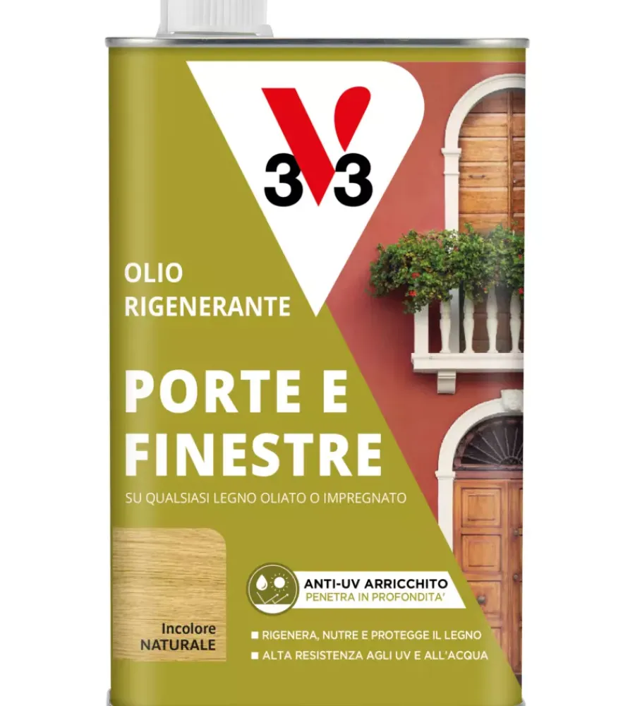 Clearance Olio rigenerante per porte e finestre incolore, 1 lt Impregnanti Legno