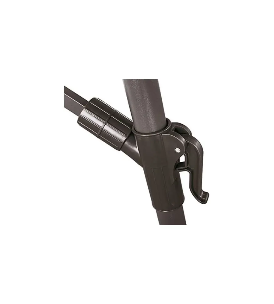 Outlet Ombrellone a braccio colore ecru con struttura in metallo, diametro 3 metri Coperture Per Esterno E Accessori