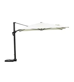 Outlet Ombrellone a braccio rettangolare solaria "tennessee" in alluminio antracite e bianco 3x4 mt Coperture Per Esterno E Accessori