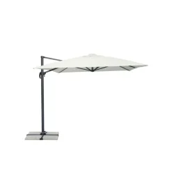 Coperture Per Esterno E Accessori|Ombrellone a braccio rettangolare solaria "california" in alluminio antracite ecru' 3x4 mt