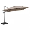 Best Ombrellone da giardino a braccio elica garden "saturno" in alluminio e poliestere taupe 328x393x274 cm Coperture Per Esterno E Accessori