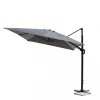 Coperture Per Esterno E Accessori|Ombrellone da giardino a braccio laterale elica garden "hamel" in alluminio e poliestere grigio scuro 300x400x265 cm