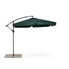 Coperture Per Esterno E Accessori- Ombrellone da giardino "luna" con struttura in ferro antracite e telo verde - 3x3x2 metri