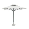 Coperture Per Esterno E Accessori|Ombrellone da giardino quadrato solaria "push-up" in alluminio antracite-ecru' 3x3 mt