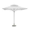 Coperture Per Esterno E Accessori- Ombrellone da giardino quadrato solaria "push-up" in alluminio bianco 3x3 mt