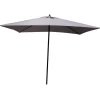 Coperture Per Esterno E Accessori|Ombrellone da giardino rettangolare essenza push up in poliestere grigio 2x3 mt