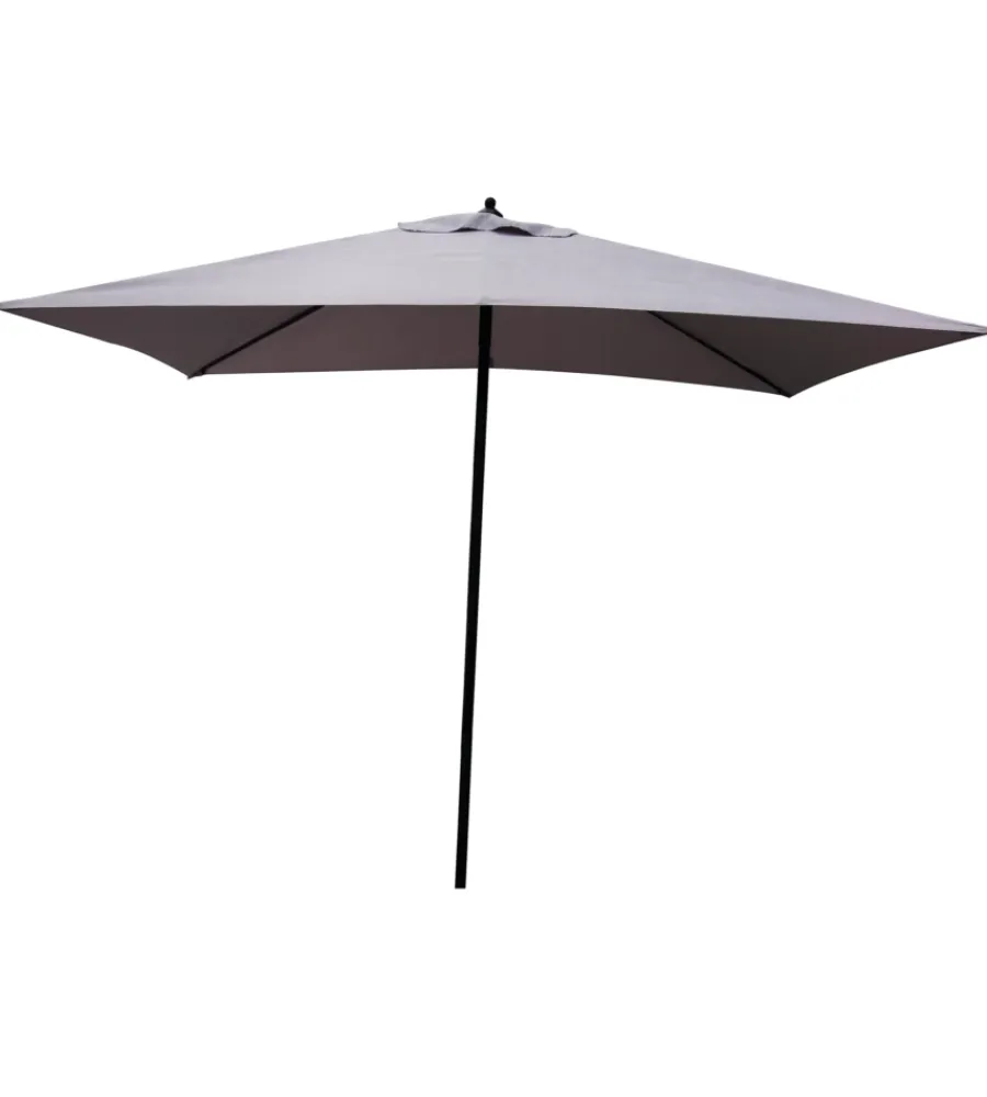Coperture Per Esterno E Accessori|Ombrellone da giardino rettangolare essenza push up in poliestere grigio 2x3 mt