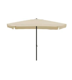 Coperture Per Esterno E Accessori|Ombrellone da giardino rettangolare essenza in poliestere ecru 2x3 mt