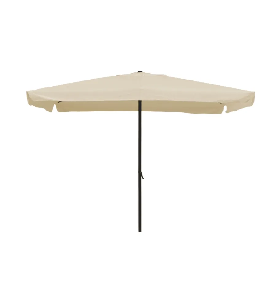 Coperture Per Esterno E Accessori|Ombrellone da giardino rettangolare essenza in poliestere ecru 2x3 mt