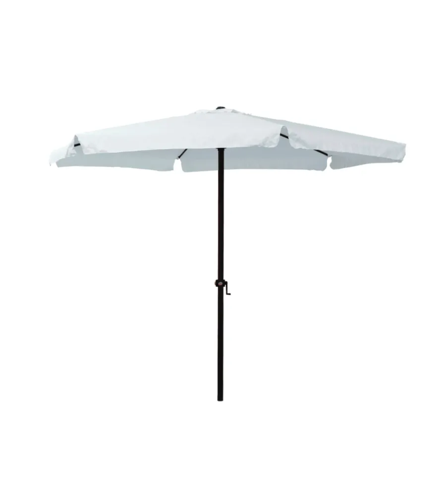 New Ombrellone da giardino rotondo essenza in poliestere bianco 3 mt Coperture Per Esterno E Accessori