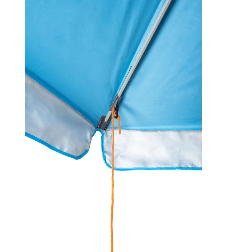 Campeggio-Brunner Ombrellone da spiaggia "solado" in alluminio e poliestere azzurro diametro 200 cm