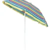 Coperture Per Esterno E Accessori-EuroGarden Ombrellone da spiaggia girevole rotondo in poliestere fantasie assortite 180x180 cm
