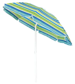 Coperture Per Esterno E Accessori-EuroGarden Ombrellone da spiaggia girevole rotondo in poliestere fantasie assortite 180x180 cm