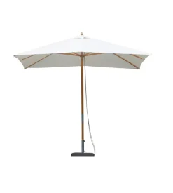Coperture Per Esterno E Accessori|Ombrellone quadrato solaria in legno di bambu' 3x3 mt
