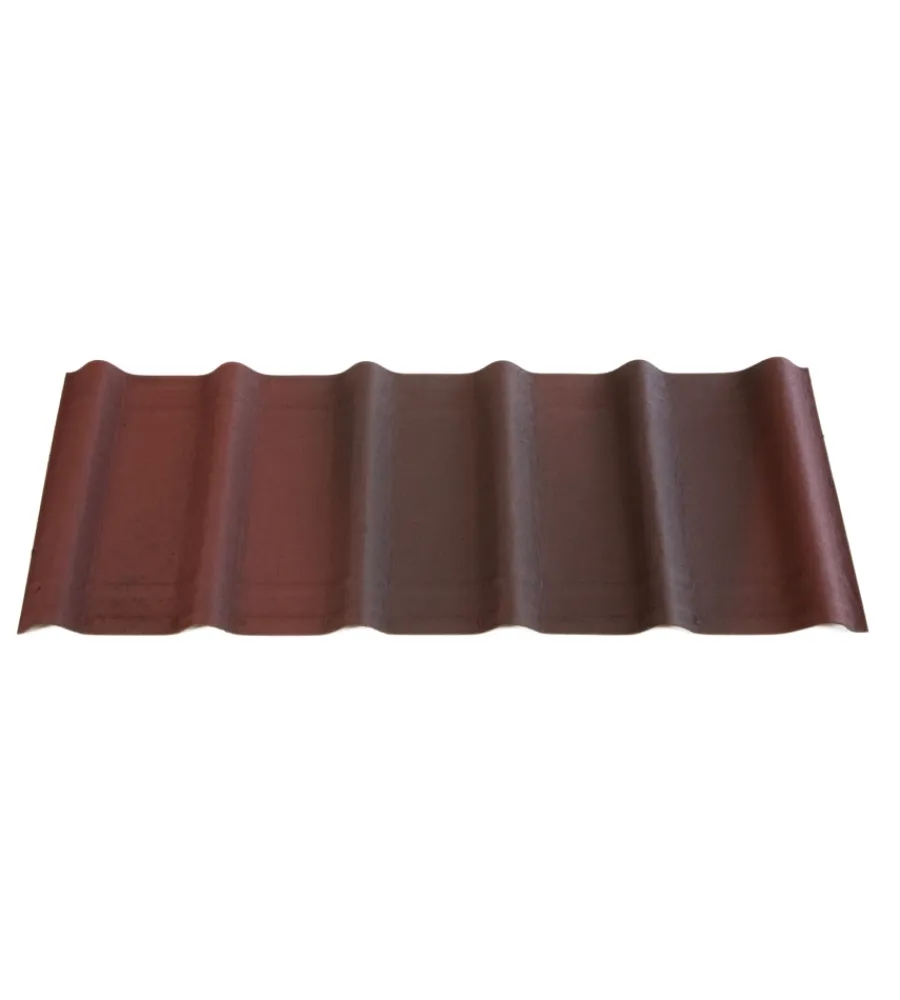 Tegole Ed Accessori-Onduline - tegola onduvilla - rosso sfumato 3d 2.17mq