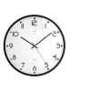 Outlet Orologio da parete "schroder" tondo - nero e bianco - 40cm Decorazione Pareti
