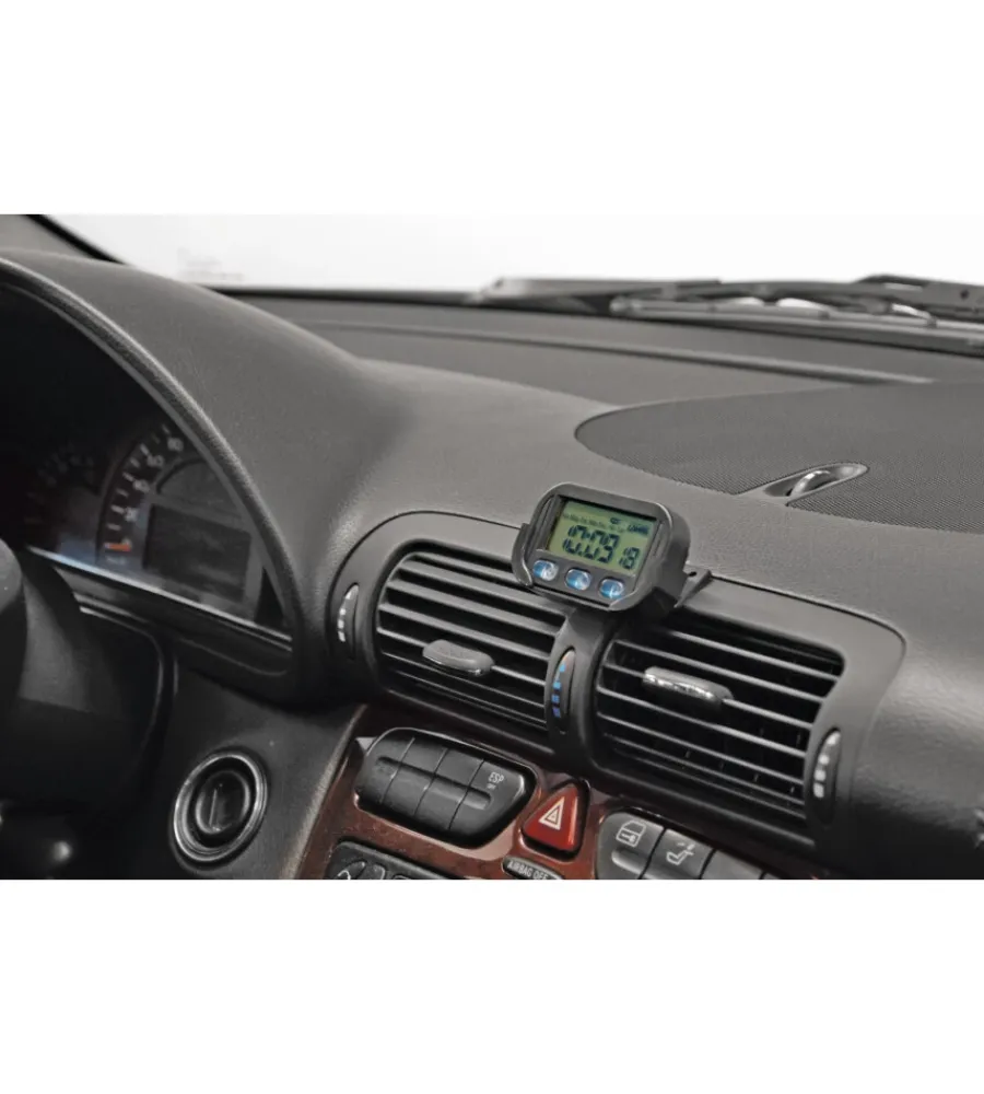 Auto Interno-Lampa Orologio digitale quarzo con supporto per auto "jumbo"