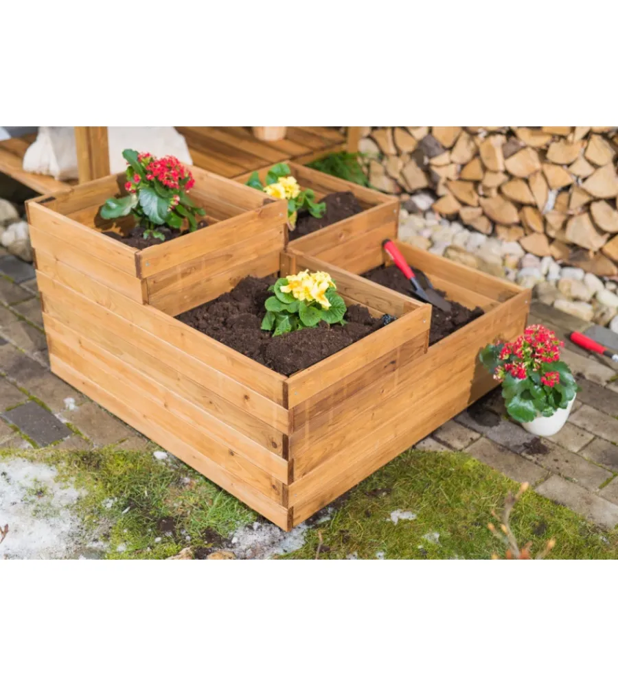 Clearance Orto da esterno in legno four, 90x90 cm Coltivazione E Cura