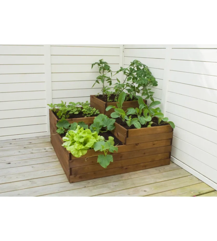 Clearance Orto da esterno in legno four, 90x90 cm Coltivazione E Cura