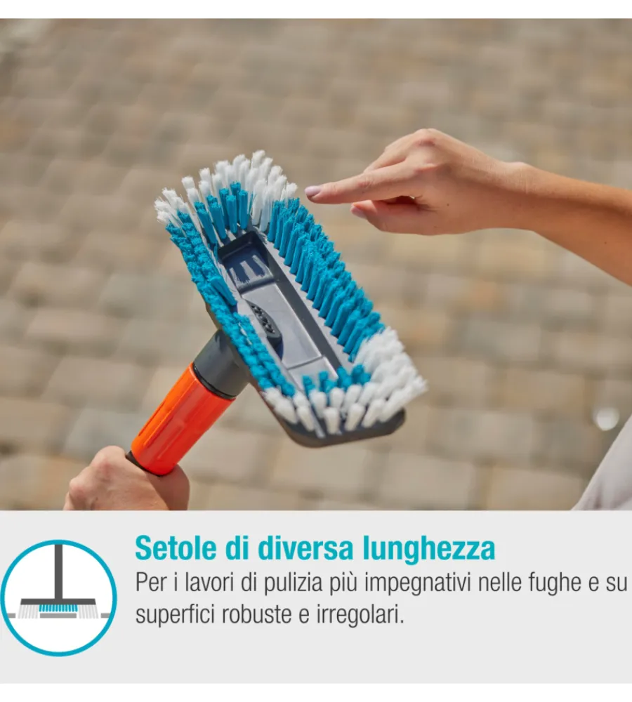 Online Outlet - usato per prova - set manico per pulizia gardena "cleansystem hard" per superfici resistenti Outlet Giardino
