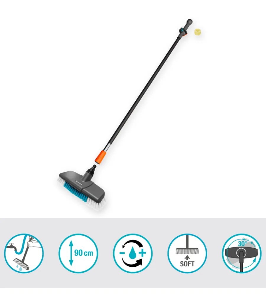 Online Outlet - usato per prova - set manico per pulizia gardena "cleansystem hard" per superfici resistenti Outlet Giardino
