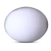 Illuminazione Per Esterno- Ovale decorativo da esterno luminoso led rgbb ricaricabile 20x14 cm