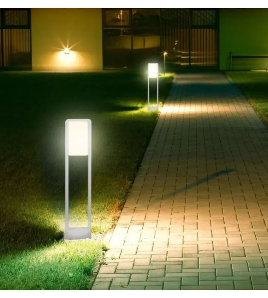 Illuminazione Per Esterno- Paletto led per esterno bianco 6400k, 10w