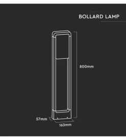 Illuminazione Per Esterno- Paletto led per esterno 6400k, 10w