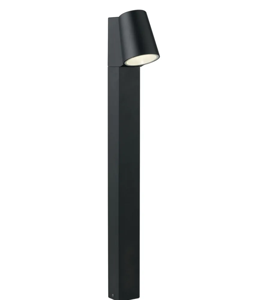 Illuminazione Per Esterno- Paletto "sintesi" alluminio nero goffrato a led, 390 lm