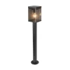 Clearance Paletto solare da esterno nero 3000k ip44, 12x12x80 cm Illuminazione Per Esterno