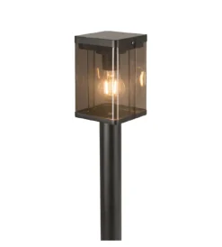 Clearance Paletto solare da esterno nero 3000k ip44, 12x12x80 cm Illuminazione Per Esterno