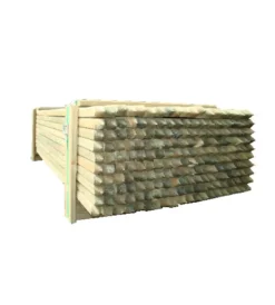 Reti, Recizioni E Cancelli Per Giardino- Palo con punta in legno di pino 2,8x2,8x150 cm
