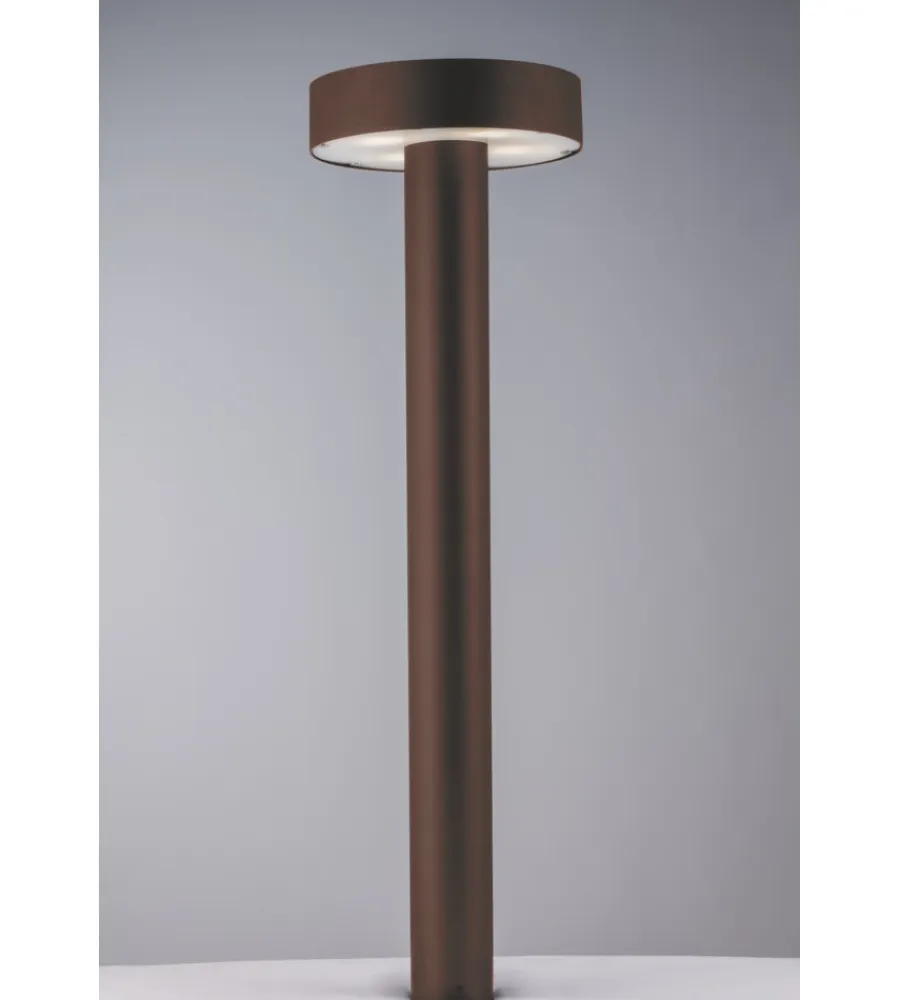 Illuminazione Per Esterno- Palo da giardino "underwood" corten 70x21 cm, 4xg9