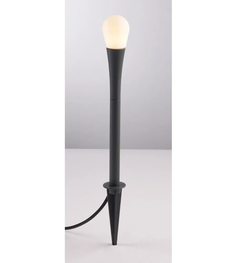Illuminazione Per Esterno- Palo led "drop" in alluminio h74 cm, 1xg9