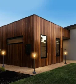 Illuminazione Per Esterno|Palo led solare da esterno vtac nero 3000+6000k