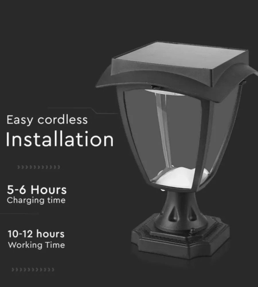 Hot Palo led solare da esterno vtac nero 3000+6000k Illuminazione Per Esterno