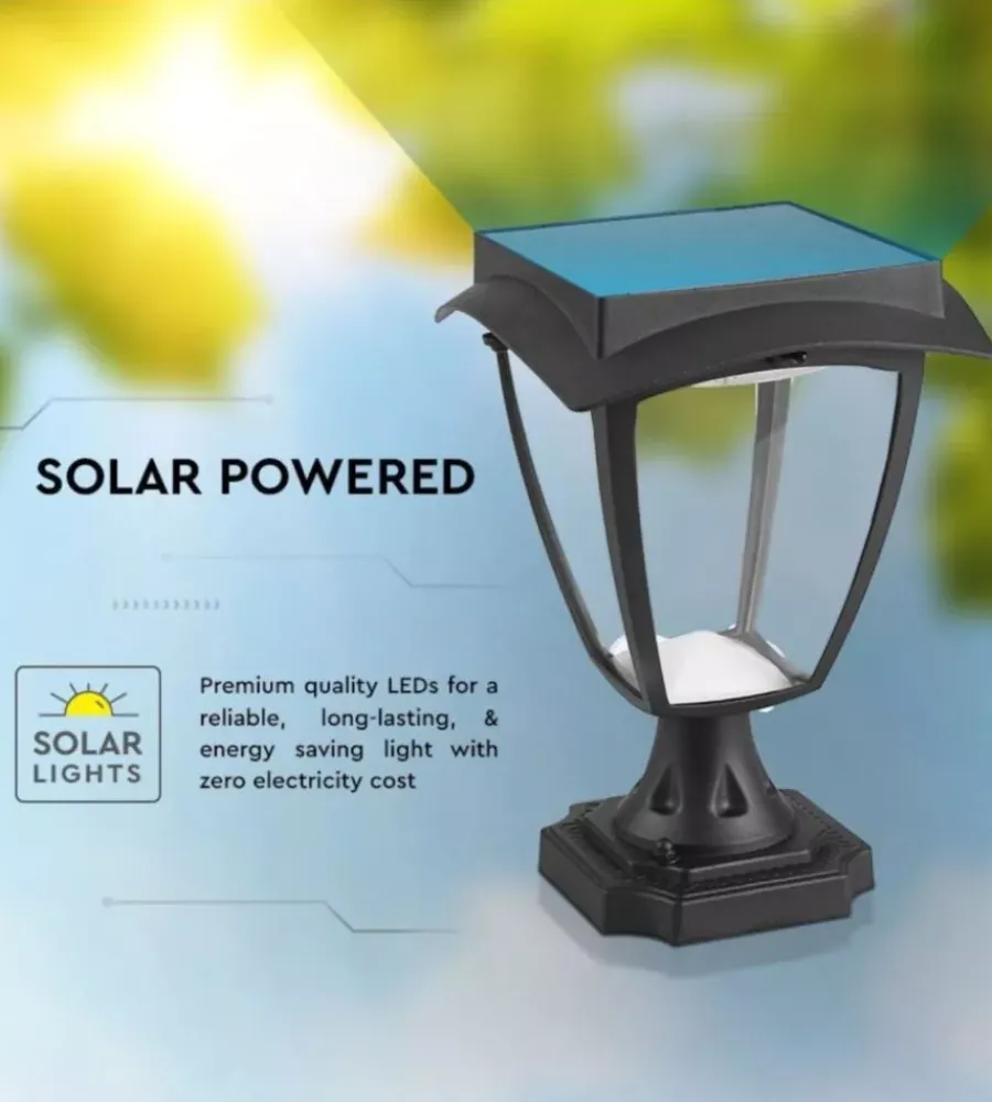 Hot Palo led solare da esterno vtac nero 3000+6000k Illuminazione Per Esterno